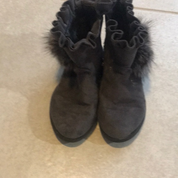 Gray toddler boots with zipper - Picture 2 of 4